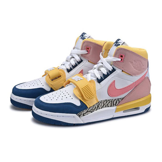 Nike (Nike) Chaussures officielles des navires de navire Air Jordan (GS) AJ312 Cherry Blossom Pink Women's Women's Casual High-Top Basketball Chaussures FD9909-161 36 225 mm