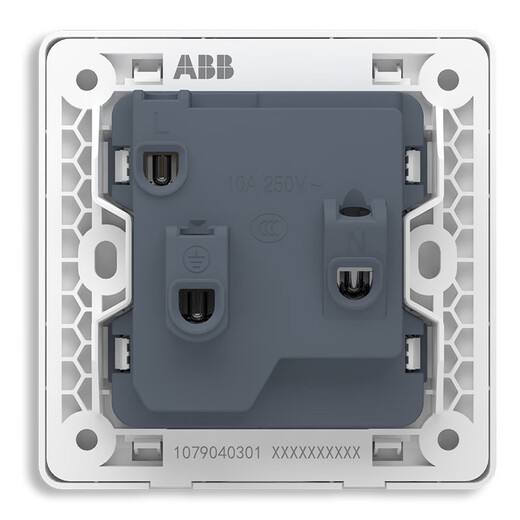 ABB 开关插座 远致系列 86型正五孔/斜五孔插座白色多只装 斜五孔10只装