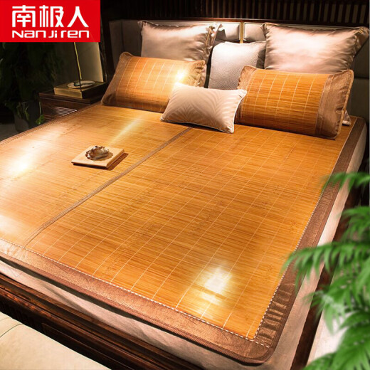 Nanjiren NanJiren bamboo mat double-sided carbonized water-milled bamboo and rattan mat single student dormitory bunk air-conditioned mat 0.9/1 meter bed
