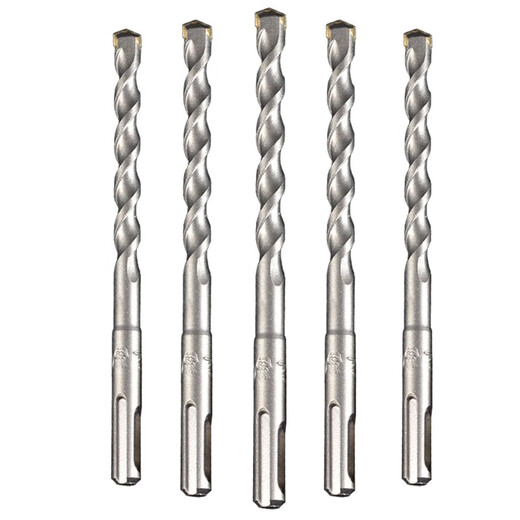 Lichang non-standard impact drill bit square handle round handle 6mm for concrete brick wall penetration electric hammer drill bit 12.5*160 round handle (10 pieces)