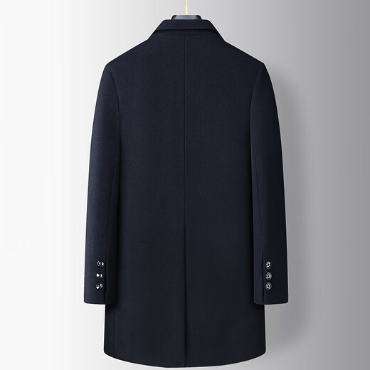 Pierre Cardin Fat Gran Tamaño de gama alta de longitud media lana de lana de lana de lana más grasa más gabardina de lana de lana de otoño y lana de otoño.