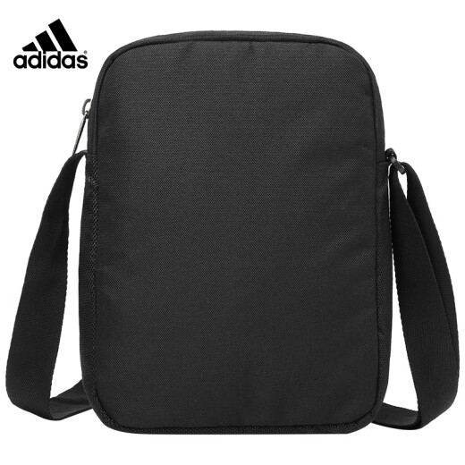 Adidas shoulder bag small backpack men's and women's casual sports bag simple cross-body bag black