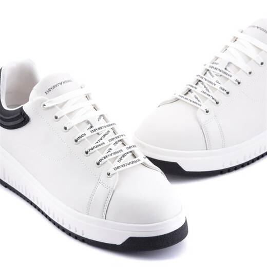 
ARMANI/Armani EA men's thick-soled high-leather white shoes casual shoes X4X264 XN001 white/blue T844 42