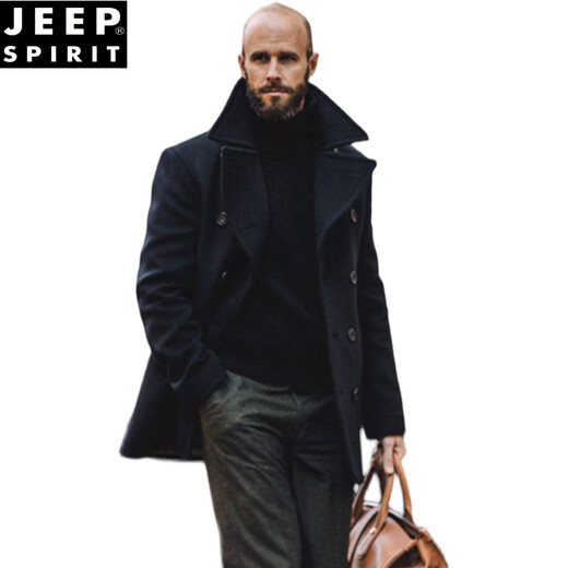 Jeep Spirit American Retro Navy Woolle Mant