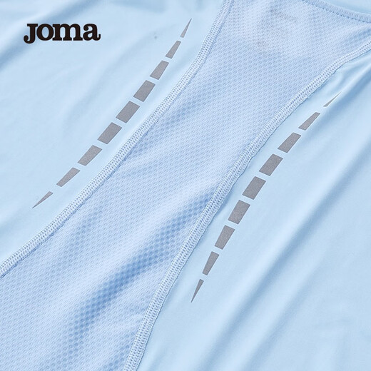 JOMA sports vest men's summer mesh cloth breathable cool ice silk running fitness training sleeveless vest light blue L