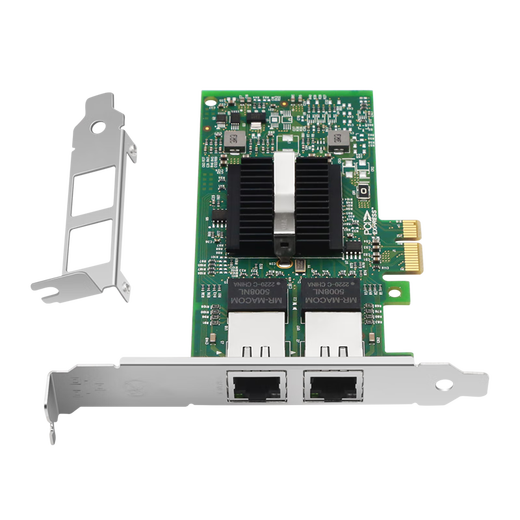 Nokoxin Gigabit wired dual port network card Intel chip Gigabit four electrical port server network card Soft routing ROS converged vision industrial camera network card Intel82575 chip Gigabit dual electrical port PCI-E X1