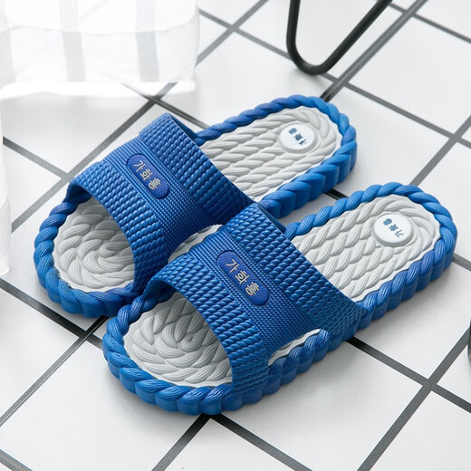 Guapos 2020 nuevas zapatillas nuevas para hombres contra el baño de interior de la casa de la casa de la casa del hogar pareja de masajes al aire libre para hombres naranja negra 9859 40 (40-41)