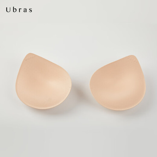 Ubras thickened push water drop cup breast pad to lift small breasts exclusive cup breathable and lightweight bra accessories women's nude skin-friendly one-size-fits-all