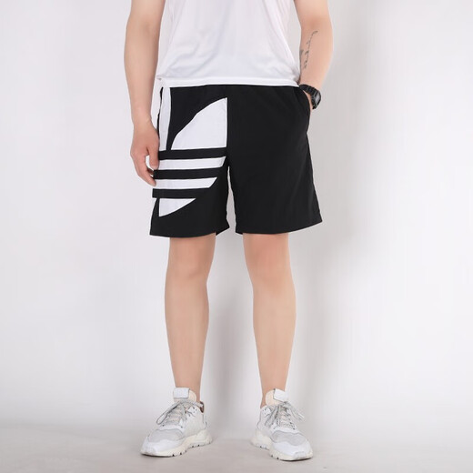 Adidas (adidas) Clover Men's Stants Новые спортивные брюки большие логотип повседневные штаны Шорты дышащие тонкие пятиточечные брюки FM9900 FM9900 Lightning Speed ​​xs