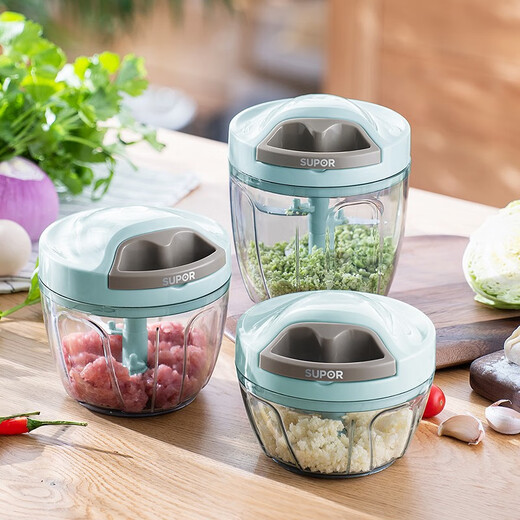 SUPOR household hand-pulled garlic artifact chili pepper pounded garlic stirred minced ginger garlic minced garlic vegetable cutter cooking machine food supplement machine 400ML KG40AB10