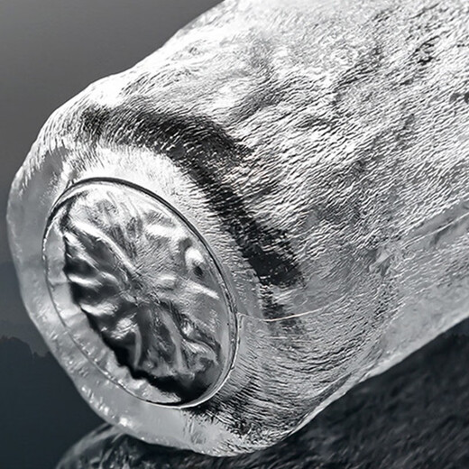 Ekaza Ting glass men's and women's glacier cup tree pattern household Japanese whiskey wine juice cup high-looking ins style cup glacier cup short one