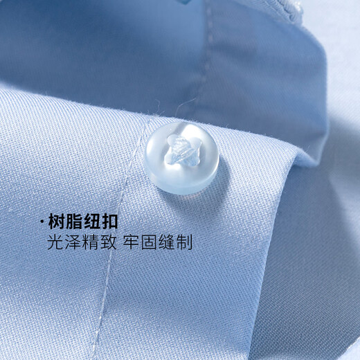 Shanshan (FIRS) 100-count pure cotton DP no-iron long-sleeved shirt men's four-season business casual anti-wrinkle formal men's shirt