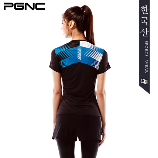 PGNC佩极酷羽毛球服新款韩国运动服FST583春夏季男女短袖速干透气 女套装FST-683+FTP-244 S