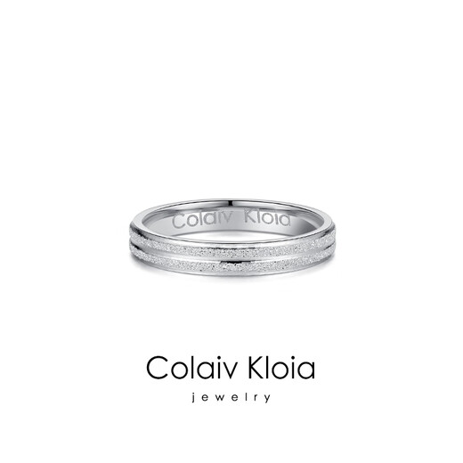 Colaivkloia情侣戒指男女对戒银一对磨砂款可调节婚戒情人节生日礼物送男女友 Tk310情侣一对价（码数备注） 开口可调节