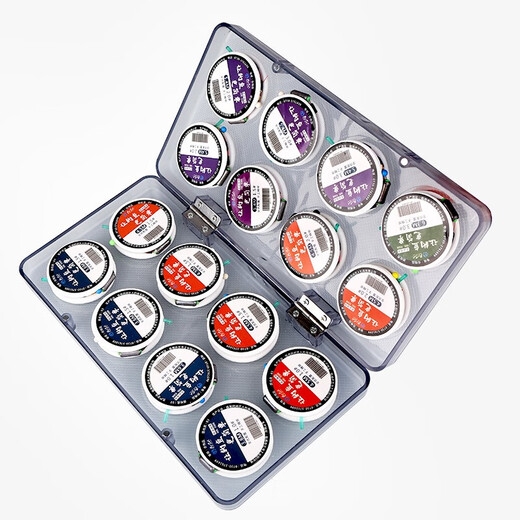 Folk artists Multi-layer transparent main line box line box fishing line set accessories box fishing gear fishing supplies 20-axis ABS box + 20 handmade fine-tied line set
