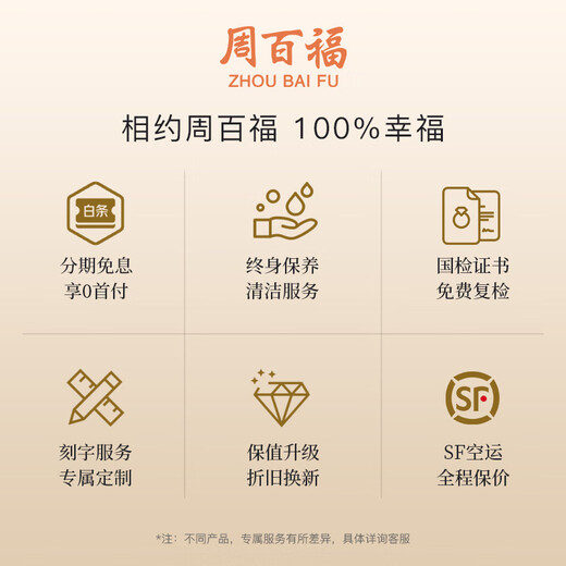 Chow Pak Fook Diamond Ring Women's 18K Gold Diamond Ring Proposal Wedding Ring Single Diamond Twist Arm Chinese Valentine's Day Gift for Girlfriend 30 Points Effect 8-Point Shape Diamond Ring