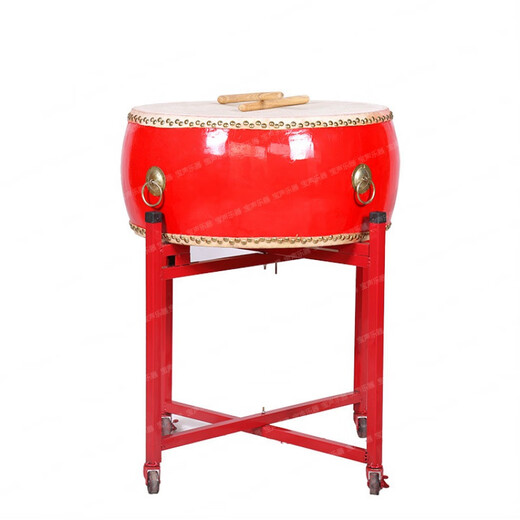 12/14/16/18/20/24 inch Cowhide drums and drums adult children's dance drums teacher's rhythm of red drums in class 16 inch red drums + drum sticks + drum stand