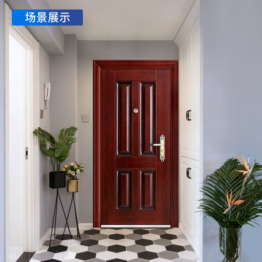 启功甲级防盗门安全进户门家用出租防盗门（2050*900mm）QG-FD3000