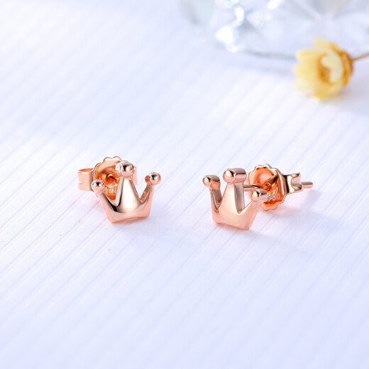 Chao Acer CHJJEWELLERY crown 18K gold color gold earrings EEK30001889