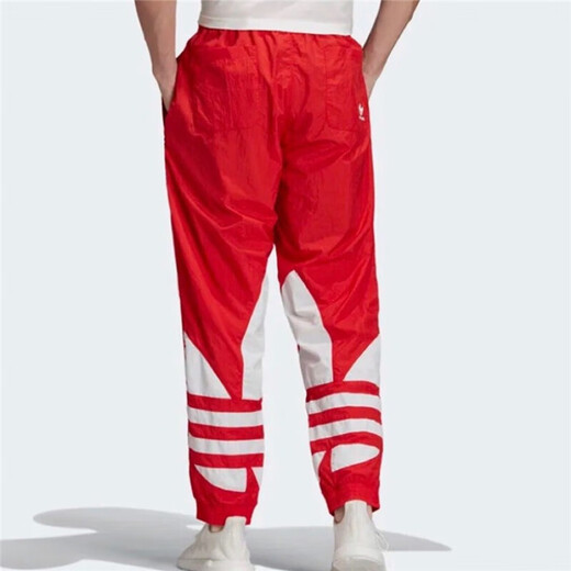 
Adidas Clover Pants Men's Pants 2025 Spring New Fashion Trendy Tight Pants Loose Comfort Casual Sport Pants FM9898 Red Woven M