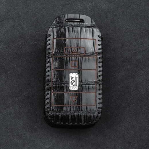 Xushansi 2024 Rolls-Royce Schlüsselbeutel Cullinan Neues Gestein Spezialfahrzeug Herren und Frauen echtes Leder-Krokodil-Leder neuer Rolls-Royce Black Bag + Black H