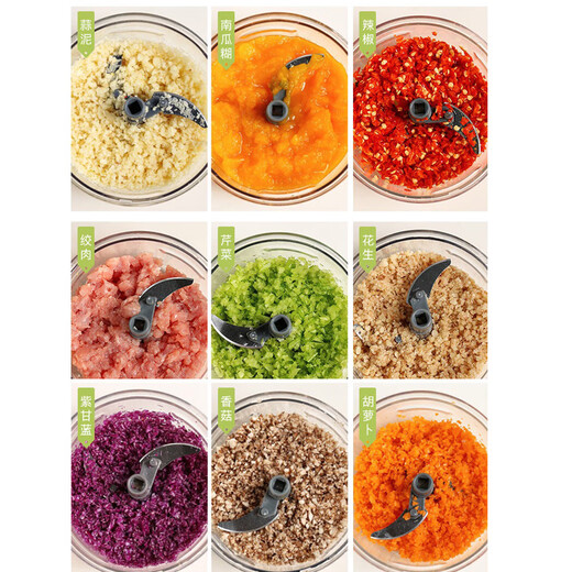 Chili pepper grinder, garlic grinder, meat grinder, garlic paste artifact, household manual meat grinder, black 900ML