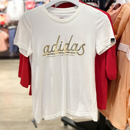 阿迪达斯 （adidas）短袖女装2025夏季新款跑步训练健身运动休闲时尚透气圆领T恤 FM6174 S