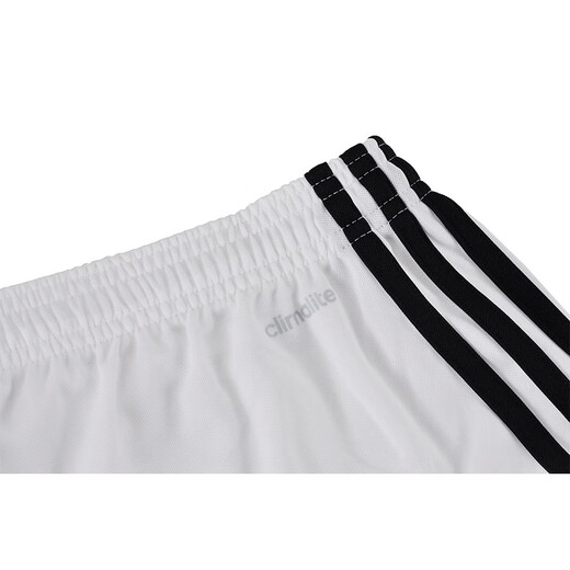 阿迪达斯（adidas）足球服团队印号组队跑步印制足球短裤休闲运动跑步足球运动短裤 白色亚码#BJ9227 S