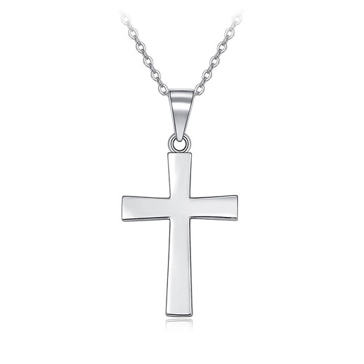 Mengjinyuan platinum pendant PT950 cross platinum pendant, birthday gift for girlfriend, about 1.75g