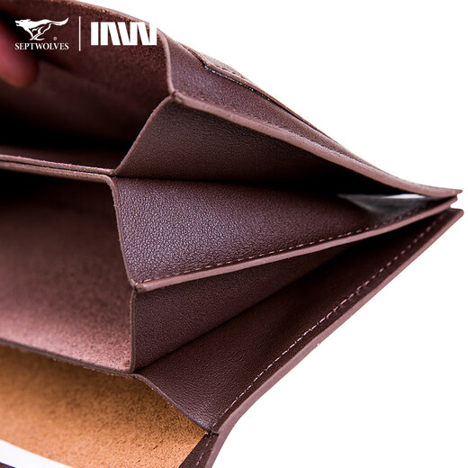 Sieben Wolf Wallet Herren Long Leder Herren Brieftasche für Männer integriert 2025 New Cowhide High-End Business Herren Brieftasche Neuer Stil gestartet