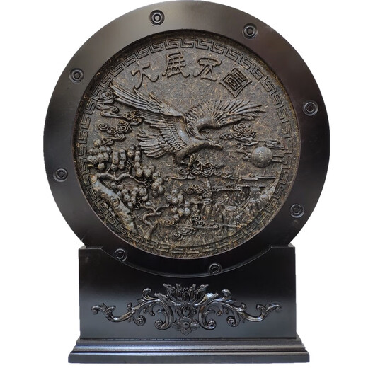 星罗宇茶雕摆件40厘米居家装饰摆件云南特色普洱茶工艺品茶商务创意礼品 龙凤呈祥