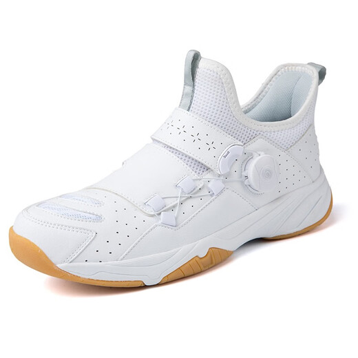 
VANCROUG badminton shoes men's and women's shoes new professional shock-absorbing and anti-slip wear-resistant tennis shoes breathable ultra-light rubber sole couple's shoes white 40