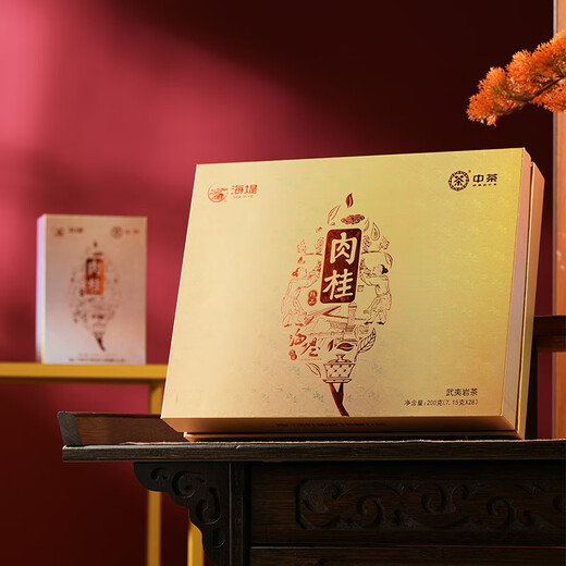 海堤（SEA DYKE）岩茶 肉桂茶乌龙茶礼盒装茶叶礼盒送长辈茶叶送礼 AT676肉桂礼盒200g