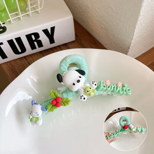 Korean children's scratch clip cartoon Belle hair clip little girl hair clip star-dairy shark clip hair accessories 9930C pink melody clip