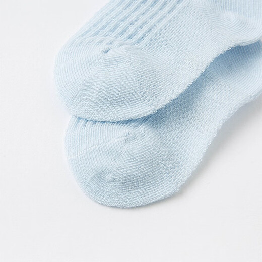 
David BELLA (DAVE/BELLA) [Two pairs] Children's clothing, fashionable lacy children's socks, girls' short socks, new summer boys' baby socks, blue and white group DBX16786 9CM (about 0-12 months, recommended foot length is 12cm
