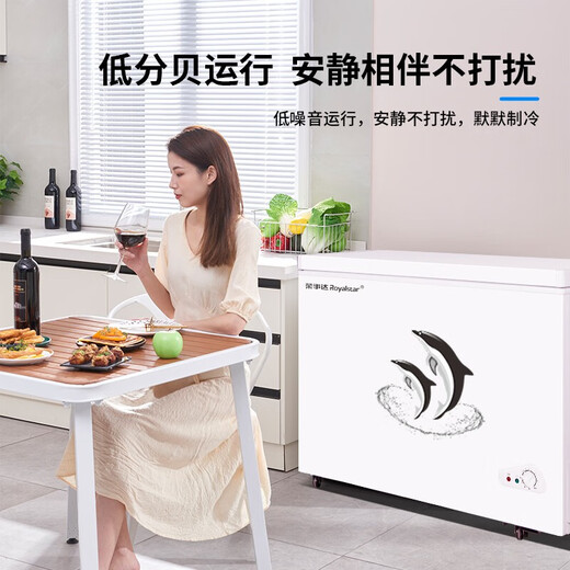 Royalstar household freezer small and medium-sized refrigeration-freezer conversion freezer commercial large-capacity fresh-keeping single-temperature horizontal refrigerator energy-saving low-noise first-class energy efficiency high cost-effective 330L nationwide joint warranty