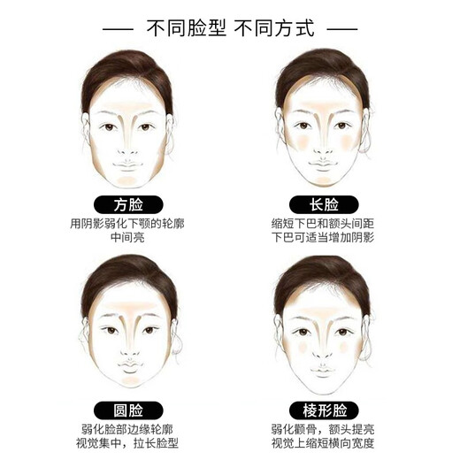 Ukiss (ukiss) large angled contouring brush loose powder makeup blush highlighter concealer nose shadow blending portable soft-bristled makeup brush