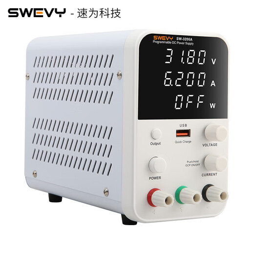 SUWEI DC Spannungsregulierte Netzschaltertyp Einstellbare Programmierung Hochvorbereitete Notebook-Wartung SW1203A (120V3A mit USB-Schnellladung)