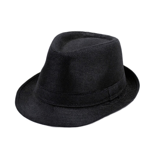 Nozhi süßer kleiner Kremphut mittleren Alters und älterer Männer Jazz Hut Britischer Stil Gentleman's Hut Solid Color Bühne Performance Hut Nm676 Brauner Durchschnittsdockumfang 58 cm