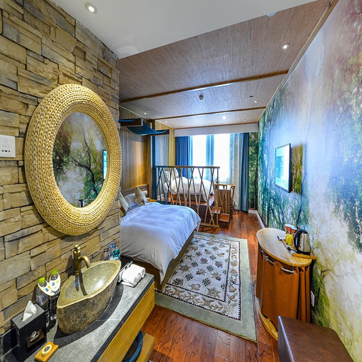 Jingshang Travel Official Flagship Store Changzhou Dinosaur Park Dinosaur theme resort hotel room for 2 nights and free dinosaur doll Underwater World/Wizard of Oz Suite 2 nights for 2 nights/2 rooms for 1 night