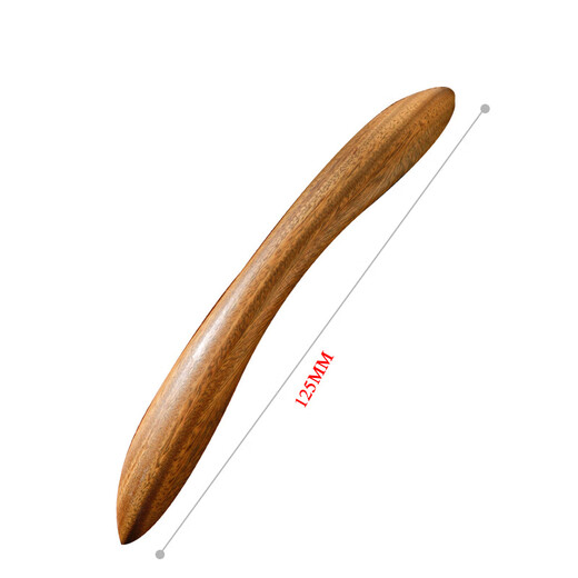 Round-headed double-pointed wooden hairpin, reverse-buckle style, short, antique green sandalwood and ebony traditional curved hairpin, ebony short 10cm