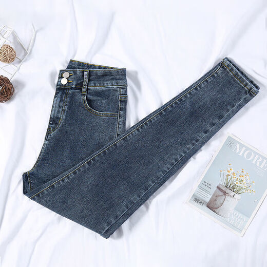 
Jret retro blue small feet jeans for women high waist 2025 new spring and autumn spring and autumn elastic slim fit slim tight pencil pants Retro blue 833 regular 28 suggested 100-110Jin [Jin equals 0.5 kg]