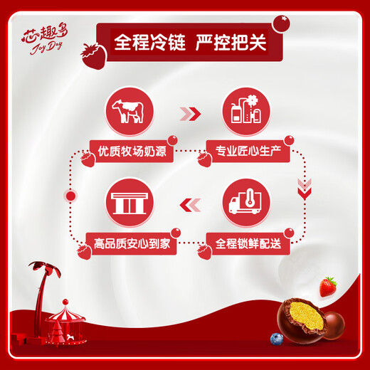 Yili JoyDay Xinquduo Chocolate beans/blueberries 220g*3 cups Low-temperature yogurt fermented milk