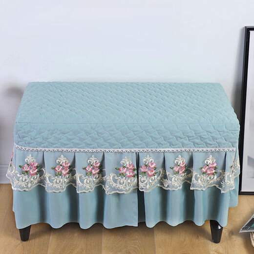 Fabric square makeup stool cover, dressing table stool cover, bar chair cover, home piano stool cover, shoe stool cover, watery tenderness yellow 38*78