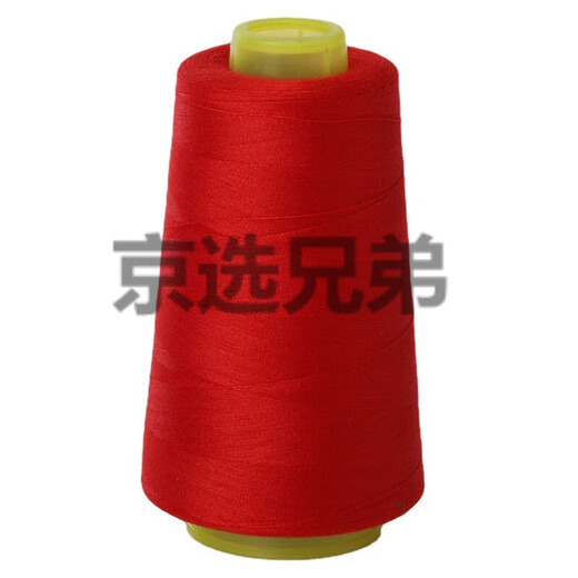 京选兄弟厂家直供402涤纶缝纫线批发彩色3000平车线锁边线蜡线绣花线加工 3000Y  727枣红