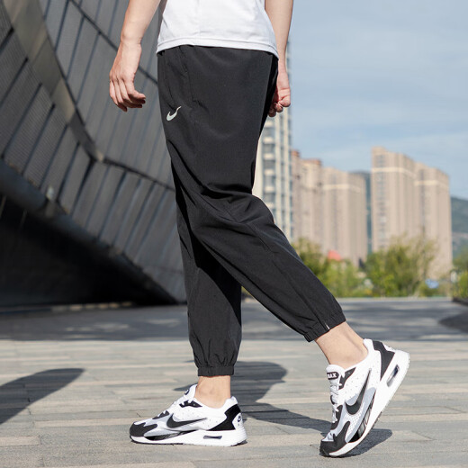 耐克（NIKE）男装运动套装 新款运动休闲时尚马甲训练束脚梭织长裤 两件套 FB7374-010+FB7498-010 S