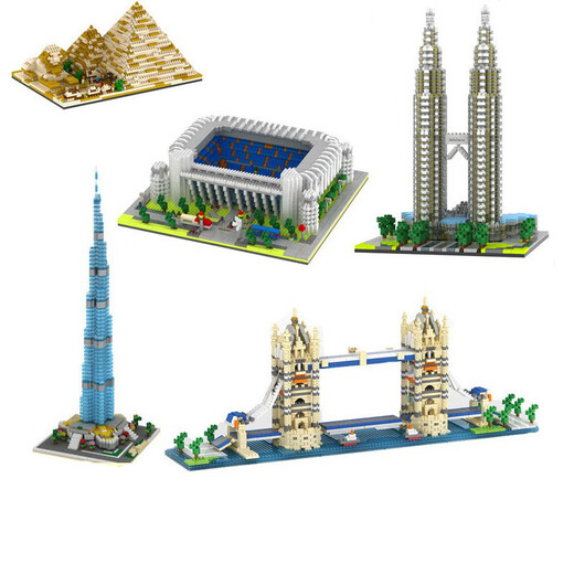 Pinzhixing building blocks compatible with LEGO Pinzhixing micro-grain assembly building blocks toys Potala Palace Taj Mahal Vasili Church Pinzhixing-9922 Tibet Potala Palace