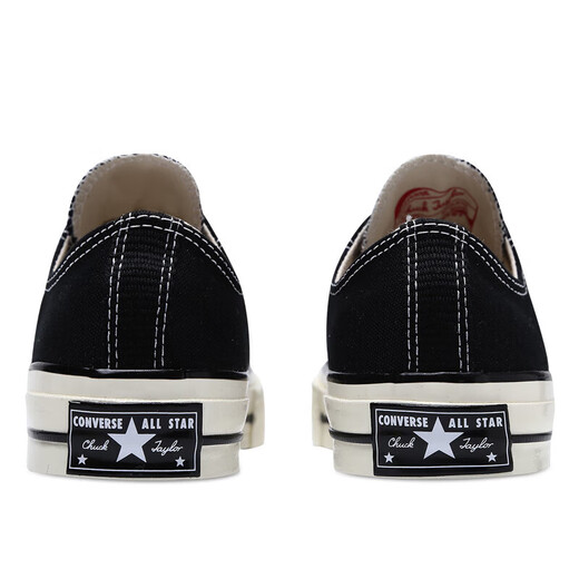 匡威（Converse）帆布鞋男  1970s三星标 运动休闲鞋子 黑色板鞋女 162058 35