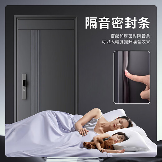 防盗门甲级家用入户门进户门安全门单门可定制可搭配内嵌式指纹锁 1050*2150单开【包送包安装】