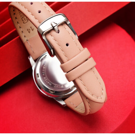 
Original version of Zhu Peili, suitable for Casio LTP-1391 V300 she-4539 4540 women's watch strap pink, alligator pink: steel pin buckle 14mm
